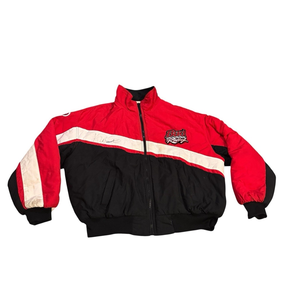 Bud‎ Racing Kenny Bernstein Autographed Jacket Mens XXL Vintage 90s NHRA